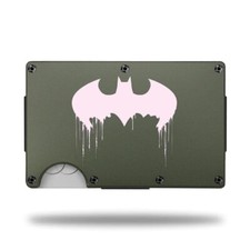 Custom Laser Engraved Wallet - BATMAN BLEEDING BAT - GREAT GIFT WALLET