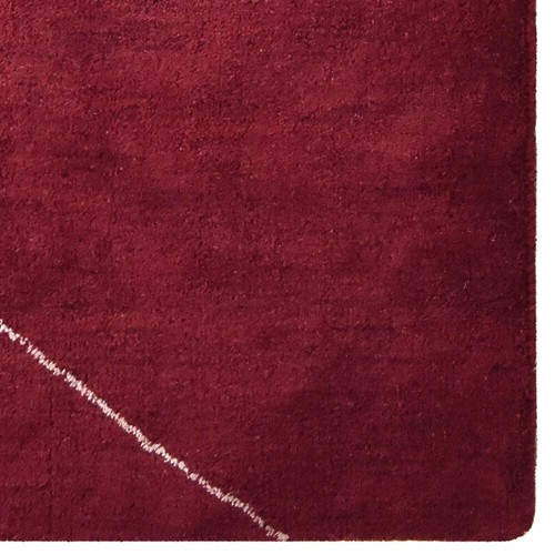 Eco-Friendly Hand Knotted Loom Silk Mix Area Rug Solid Red BBH Homes BBLSM188 - Picture 3 of 7