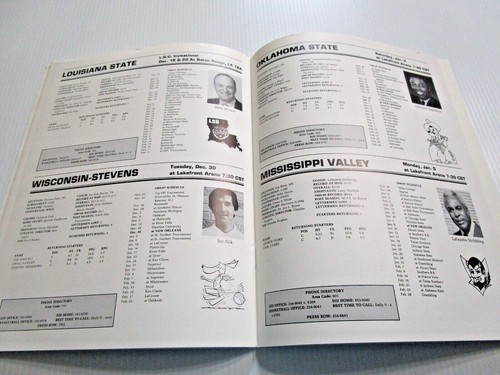 1986-87 UNO University of New Orleans Basketball Media Guide Ledell Eackles NBA - Picture 7 of 9