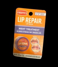 Okeefe Lip Balm Lip Repair Night Treatment Dry Cracked Lips 0.25 Oz Jar 1-Pack