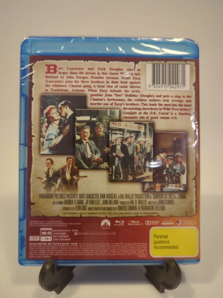 GUNFIGHT AT O.K. CORRAL - Burt Lancaster, Kirk Douglas - NEW BLURAY