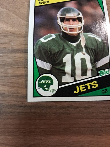1984 Topps - #156 Pat Ryan (Rookie Card), Jets, Quarterback - Picture 5 of 10