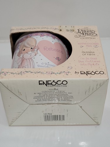 Vintage 1994 Precious Moments "Rebecca" Coffee Mug Tea Cup - Picture 10 of 11