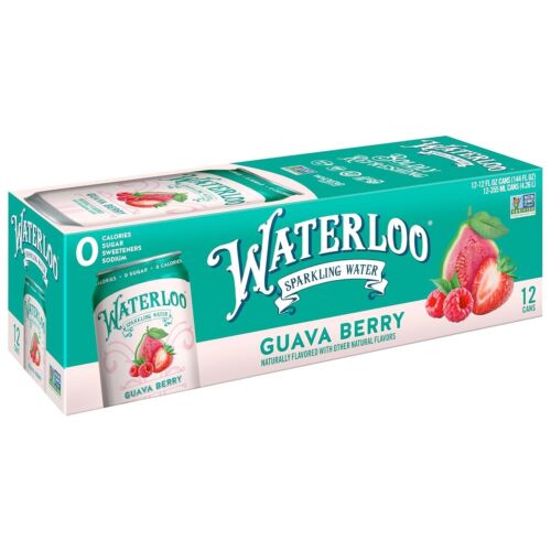 Agua con gas Waterloo, sandía sabor natural 12 fl oz latas paquete de 12 - Imagen 17 de 40