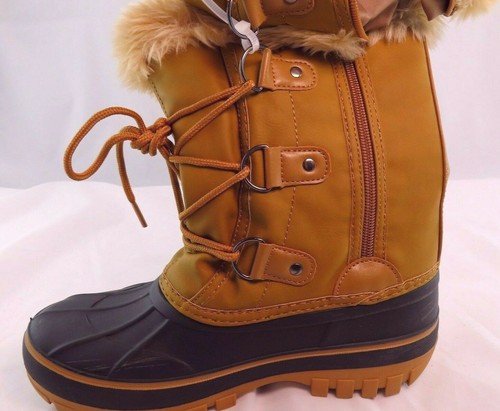 SALE!  TRAUM PAAR HELLBRAUNE SCHNEESTIEFEL. KUNSTFELL GEFÜTTERT. M6 = W4. ORIG 79 $ JETZT 29 $  - Bild 2 von 4