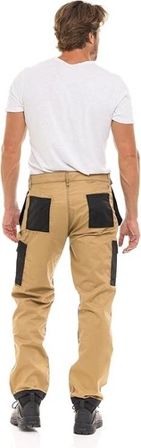 Pantalones de construcción de carga para hombre ropa de trabajo pantalones duraderos con bolsillos utilitarios en la rodilla - Imagen 5 de 30