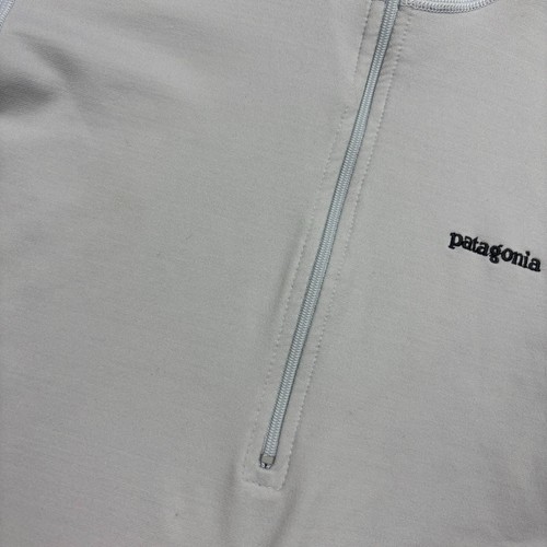 Patagonia Fleece Womens Small Grey Quarter Zip USA Made Lightweight Jumper Lady - Picture 4 of 8