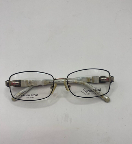SOPHIA LOREN EYEGLASSES FRAMES ONLY 021 BLACK/MARBLE FULL RIM 53-16-135 - Picture 7 of 7