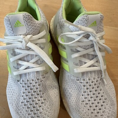 Adidas Primeblue Sneakers Womens Sz 6.5 White Green Stripe Running Shoe  Athletic | eBay