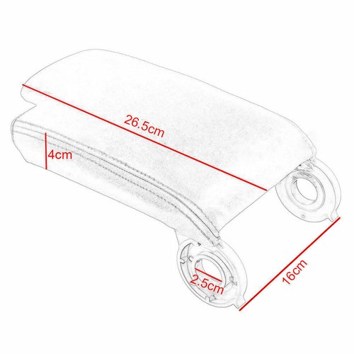 1x Leather Armrest Center Console Lid Cover Storage Box For BMW E46 1999-2004 - Picture 3 of 11