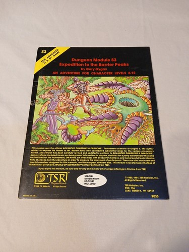 Vintage Dungeons and Dragons Expedition to the Barrier Peaks S3 guter Zustand  - Bild 1 von 24