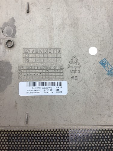 Genuine HP EliteBook 2570P Back Cover Door 685400-001 G1-X4-d3 - Imagen 3 de 3