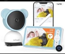 ieGeek 2K Wireless Video Baby Monitor with Audio 5'' WiFi Baby Camera,2-Way Talk