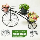 New ListingBicycle Planter Iron Home Garden Decor Plant Stand Outdoor / Indoor Basket Yard