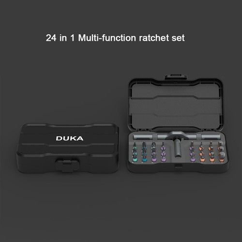 25 Stck. 24 in 1 Schraubendreher Bit magnetischer Sechskantkopf Reparatur Ratsche Schraubenschlüssel Werkzeug Kit - Bild 2 von 6