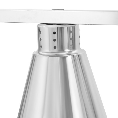 Tabletop Food Insulation Lamp, Food Warmer, 3-Head Food Warming Lamp silver - Picture 14 of 20