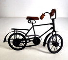 Vtg Bicycle Shelf Wall Desk Decor Metal Wood Bike Art 11" L 7" H 4" W Sculpture