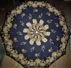 Eleganter Damen Regenschirm Schirm mit Lederhülle ca. 50er Jahre funktionsfähig