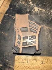 Printing Block “ Antique Chair ” Copper Face, nice Details.