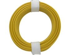 10 meters copper switching wire 0.5 mm yellow (EUR 2.99/m)