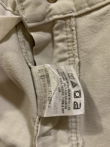 Lee Dungarees Jeans Mens Size 29x30 Beige Denim 80s 90s Cant Bust Em USA Made - Bild 22 von 22