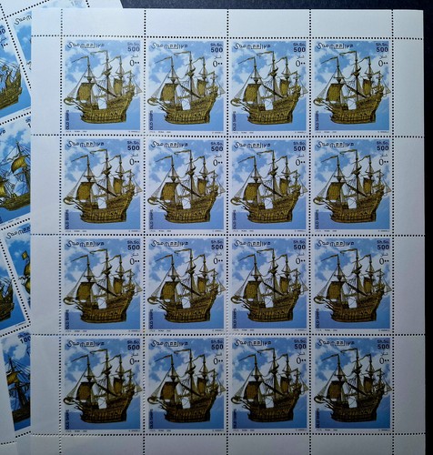 Somalia 2002 MNH Old Ships Boats 48 Stamps 3 Sheets 16 Full Sets Mi €224.00 - Picture 3 of 8