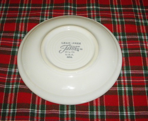 Fiesta WHITE Teacup & Saucer ~ - Picture 5 of 6