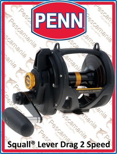 PENN Squall® VSW 30 Lever Drag 2 Speed Schlepprolle Big Game - Bild 1 von 12