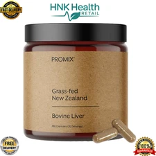 ProMix Grass-Fed Raw Beef Liver Supplement – 180 Gelatin Capsules