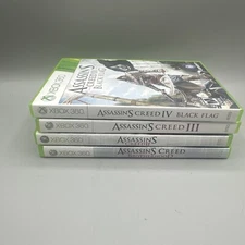 Lot of 4 Xbox 360 Assassin's Creed- II,III,IV, & Brotherhood