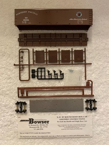 Bowser HO Scale Unassembled Box Car Kits each sold separately - Picture 21 of 74