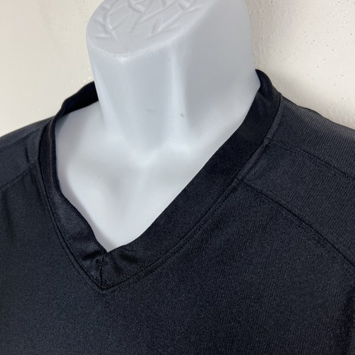 Under Armour Shirt Youth Medium Black Short Sleeve Heat Gear Football Jersey - Picture 5 of 12