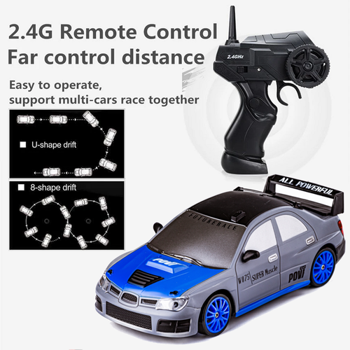 RC Drift Car WRX Sport Remote Control Sports Racing Drifting Toy w/ Spare Tires - Picture 9 of 24