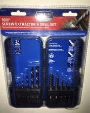 10pc Screw Extractor & Drill Set Century Drill & Tool 88710 w/CASE FAST SHIPPING