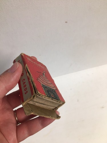 Mini mazo de juego de cartas en miniatura (mazo completo) de colección rojo tal como está - Imagen 8 de 8