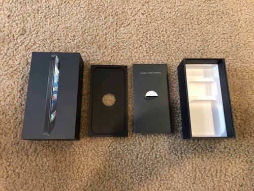 Apple IPhone 5 16GB Black MD656LL/A Box Only - Photo 2 sur 5