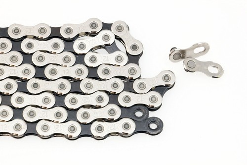 KMC X12 Road MTB 12-Speed Cycling Chains for Shimano/Campy/Sram use Black&Silver - Picture 5 of 12