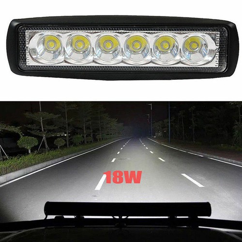 STOCK LOTTO 75 PZ - BARRA LED PER AUTO FARO 18 Watt 6 LED 12V PER RIVENDITORI - Picture 5 of 6