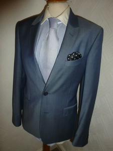 Bleu Costume Ted Decjac Baker Hiver Hommes Veste Automne 32 7 Taille 36 R London Jambe IUZnw