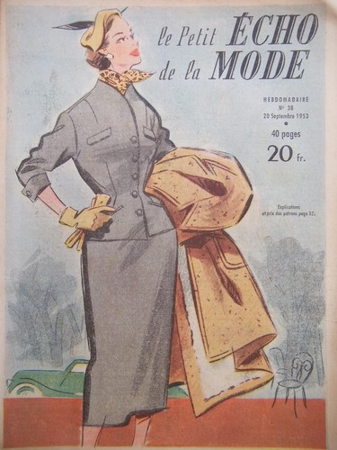 Magazine 1953 - LE PETIT ECHO DE LA MODE N°38 woolen dresses and coats for girls - Picture 1 of 2