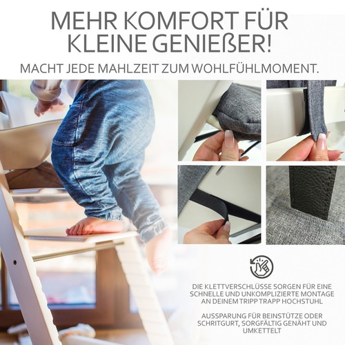 Ersatzbezug Sitzkissen Kissen-Set kompatibel mit Stokke Tripp Trapp Mod. 1 - Afbeelding 2 van 24