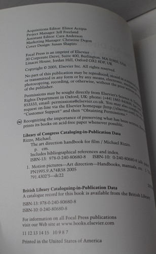 Art Direction Handbook for Film by Michael Rizzo (2005, Focal Press) - Picture 7 of 11