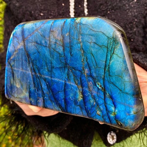 2.07LB Natural elongated stone Madagascar polished crystal healing stone