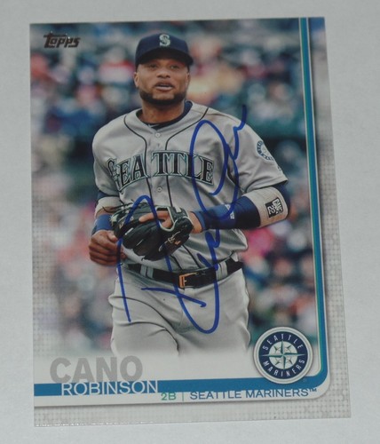 ROBINSON CANO SIGNED AUTO 2019 TOPPS CARD 313 SEATTLE MARINERS SAN DIEGO PADRES - Picture 2 of 3