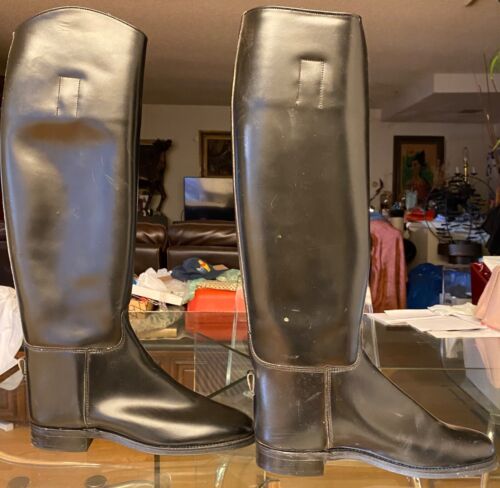 NEU hohe englische Reitstiefel Leder Damen 6 guter/zustand - Bild 3 von 6