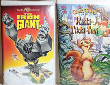 The Iron Giant (1999) and Rikki Tikki Tavi (1975) 2-for-1 Clamshell VHS