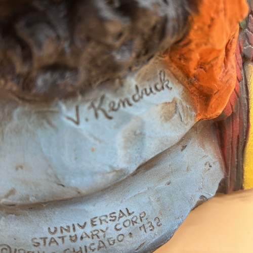 Universal Statuary Corp Pirate Captain Bust Statue V Kendrick 1974 Vintage 12" - Picture 14 of 21