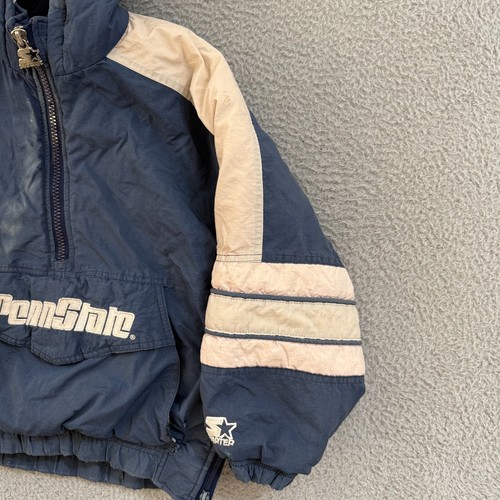 Vintage Penn State Nittany Lions Jacket Youth Small Pullover 1/2 Zip 90s Starter - Picture 5 of 14
