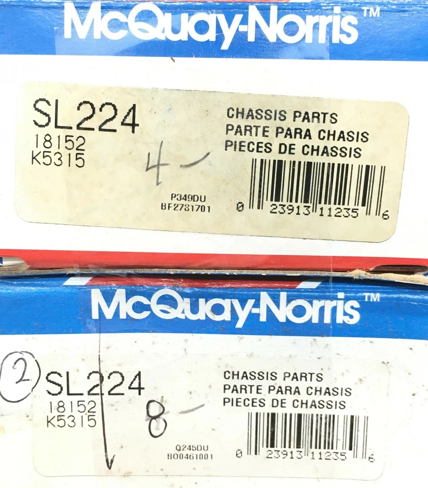 Eslabón estabilizador de suspensión McQuay-Norris barra estabilizadora [Lote de 2] SL224 NOS Foto 3 de 3