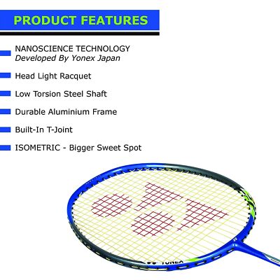 YONEX Nanoray 7000I G4-2U Badminton Racquet | eBay